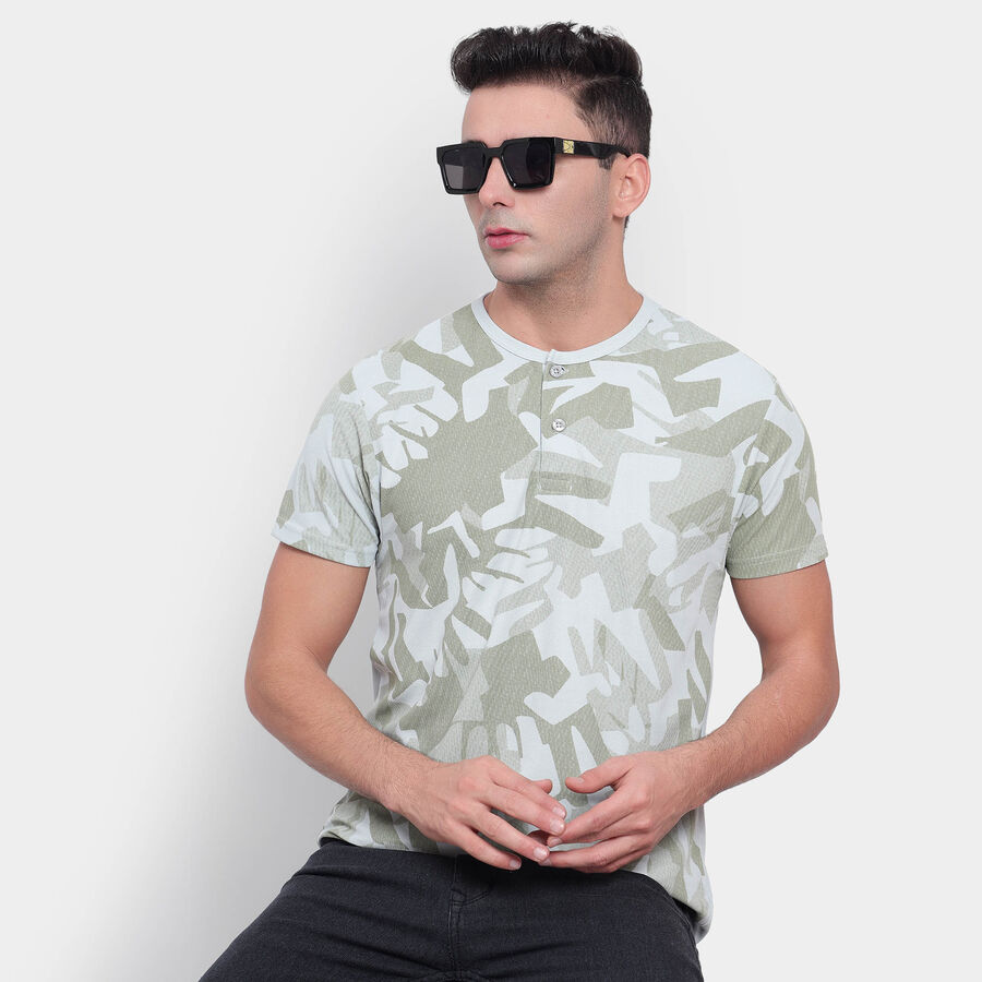 Henley T-Shirt, Light Grey, large image number null