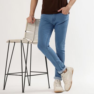 Men's Light Blue Skinny Fit Jeans