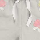 Girls' Light Grey Butterfly Embroidered Elastic Waist Pyjama, हल्का हरा, small image number null