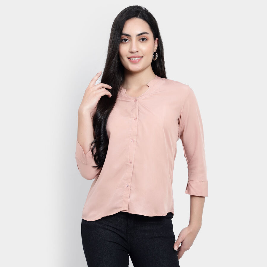 Solid Shirt, गुलाबी, large image number null