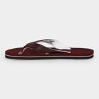 Women's Maroon Thong Strap Flip-Flops, मरून, small