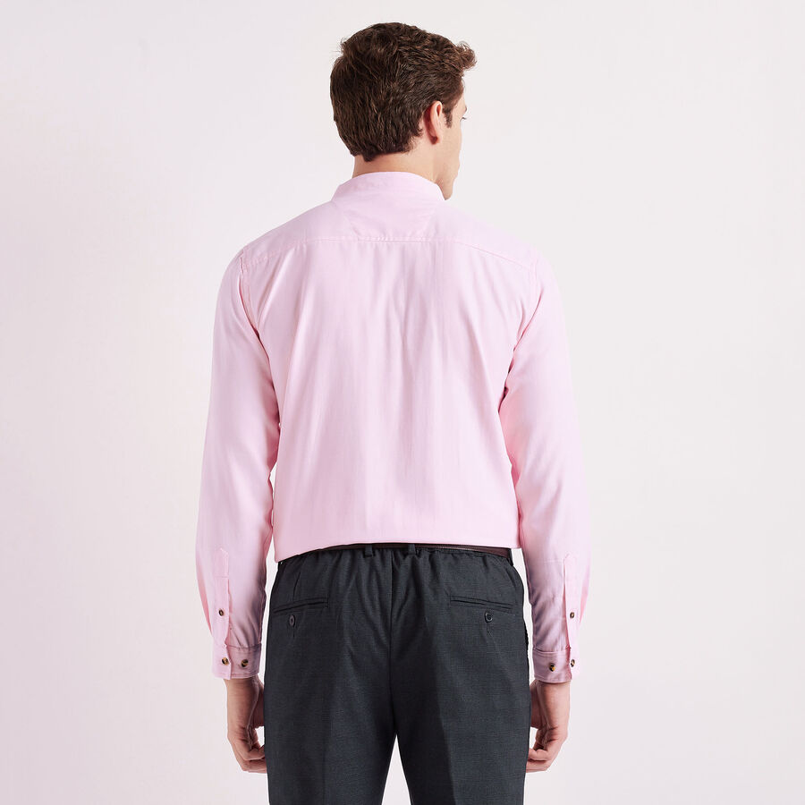 Solid Casual Shirt, Pink, large image number null