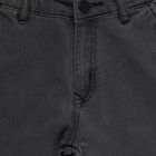 Boys' Grey Slim Fit Stretchable Jeans, Dark Grey, small