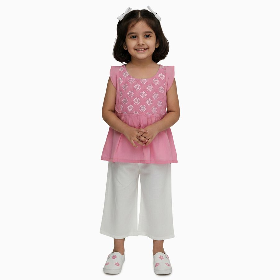 Girls' Capri Set, Light Pink, large