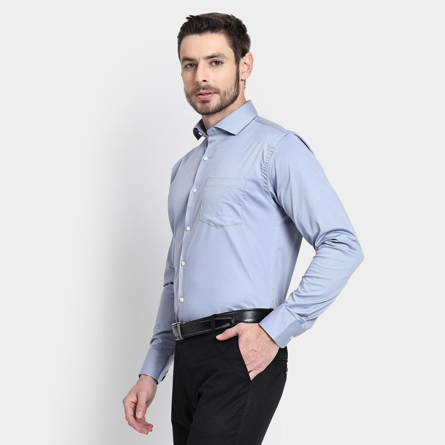 Men's Formal Shirt , Mid Blue, large image number null