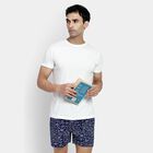 Men's 100% Cotton Boxers, Navy Blue, small image number null