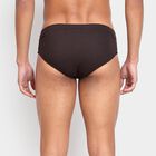 Men's 100% Cotton Briefs , भूरा, small