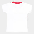 Infants Cotton Round Neck T-Shirt, White, small image number null