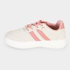 Women's White Lace-Up Low-Top Sneakers, Off White, small