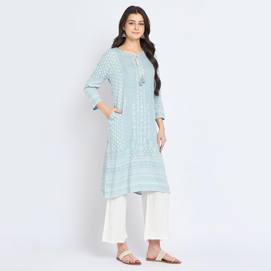 Ladies' Kurta, हल्का ग्रे, large image number null