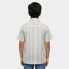 Boys' Off-White Cotton Classic Collar Casual Shirt, ऑफ व्हाइट, small