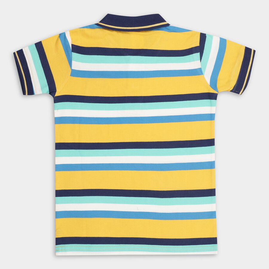 Boys' Half Sleeves T-Shirt , पीला, large image number null