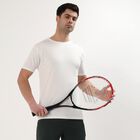 Men's White Crew Neck Athleisure T-Shirt, White, small