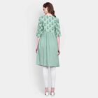Printed Kurta, Light Green, small image number null