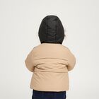 Infants Light Beige Hooded Casual Jacket, Beige, small image number null