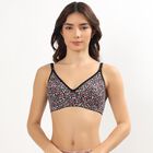 Ladies' 100% Cotton Bra , Black, small image number null