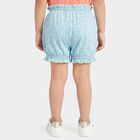 Girls' Aqua Regular Fit Heart Print Bloomer, एक्वा, small