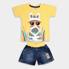 Infant Boy's Cotton Baba Suit, Yellow, small image number null