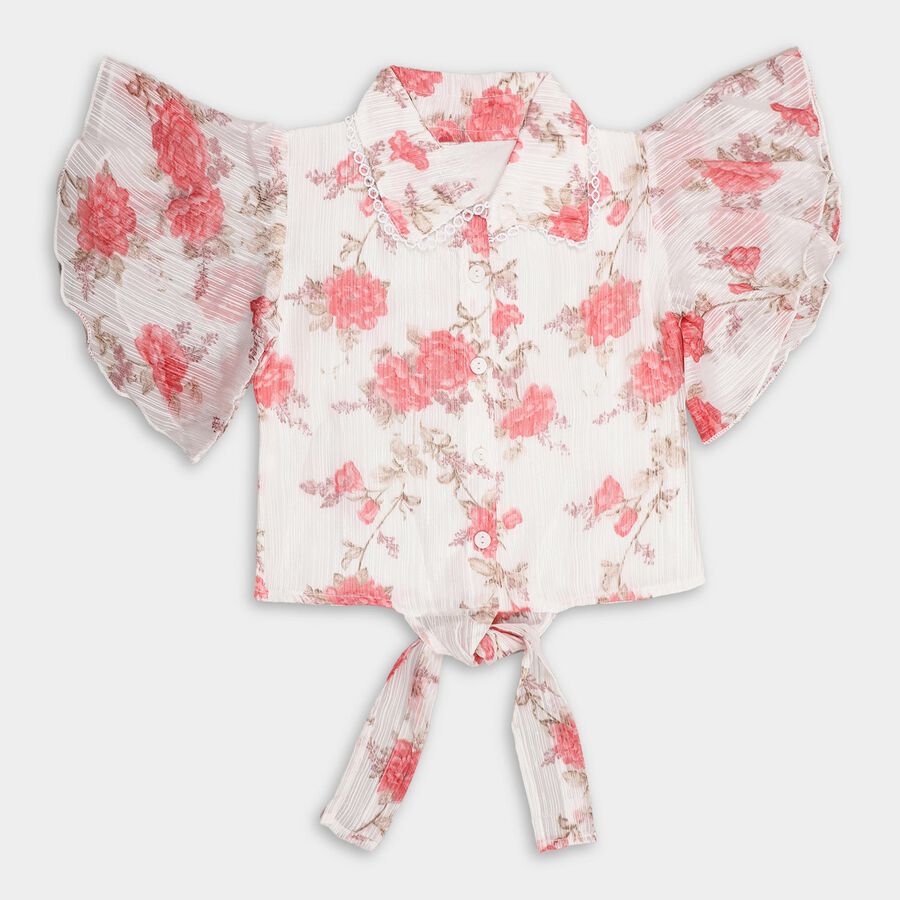 Girls' T-Shirt, सफ़ेद, large image number null