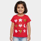 Girls' T-Shirt, रानी (फ्यूशिया), small