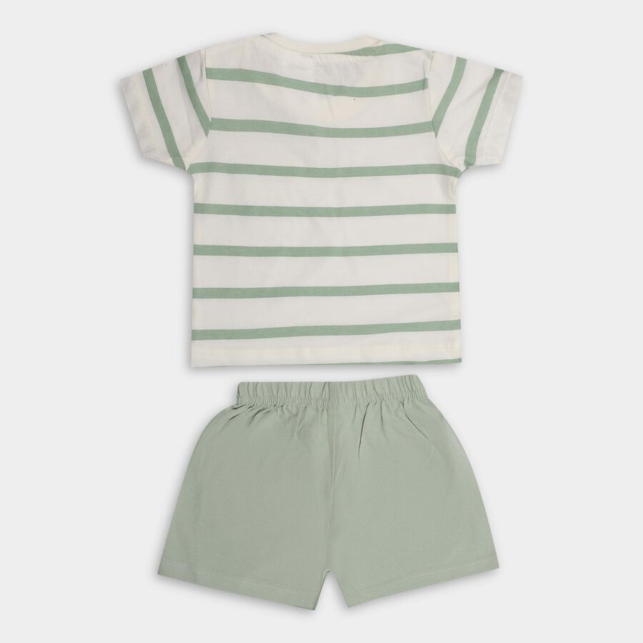 Infant Boys' 100% Cotton Baba Suit , Light Green, large image number null