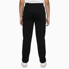 Boys' Jet Black Cotton Blend Printed Pyjama, Black, small