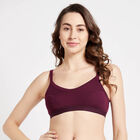 Half Lace Padded Bra, रस्ट, small image number null