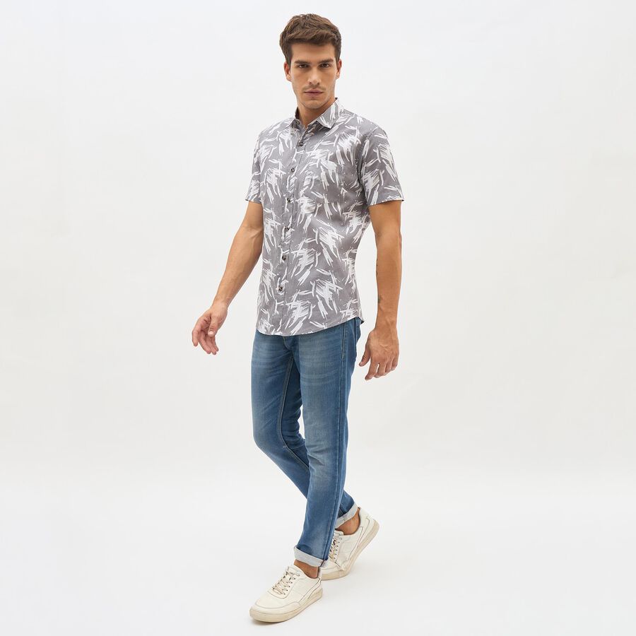 Men's Casual Shirt, Brown, large image number null