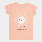 Girls Cotton T-Shirt, Light Pink, small image number null