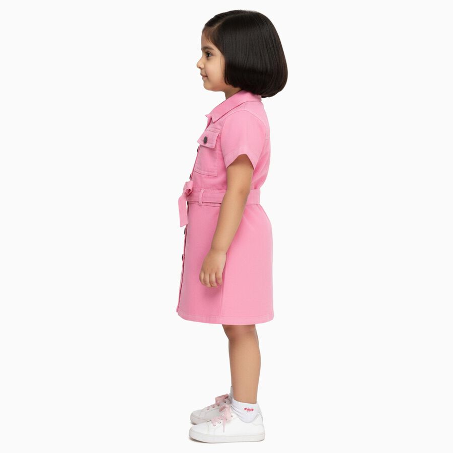 Girls' Frock, Light Pink, large
