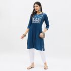Ladies' Kurta, Dark Blue, small