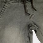 Boys' Faded Olive Relaxed Fit Elastic Waist Jeans, Olive, small image number null