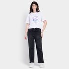 Ladies' 100% Cotton Jeans , Black, small image number null