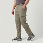 Men's Light Grey Relaxed Fit Cargo Trousers, Light Grey, small