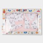 Infants' 100% Cotton Gift Set (Top, Shorts, Cap/Bib, Sheet), Pink, small image number null