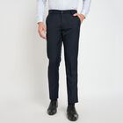 Men's Slim Fit Formal Trousers, नेवी ब्लू, small image number null
