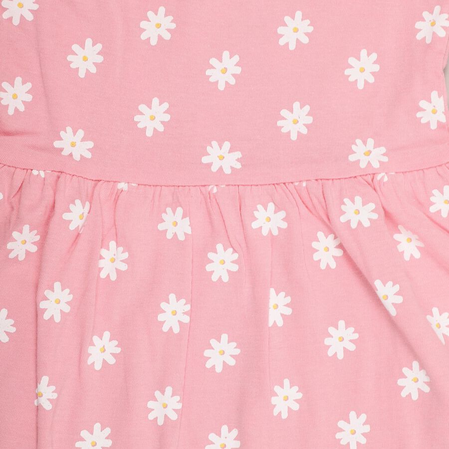 Infant Girls' 100% Cotton Frock , Light Pink, large image number null