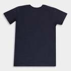 Boys Placement Print T-Shirt, नेवी ब्लू, small image number null