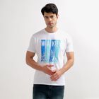 Men's 100% Cotton Round Neck Half Sleeves T-Shirt, सफ़ेद, small image number null