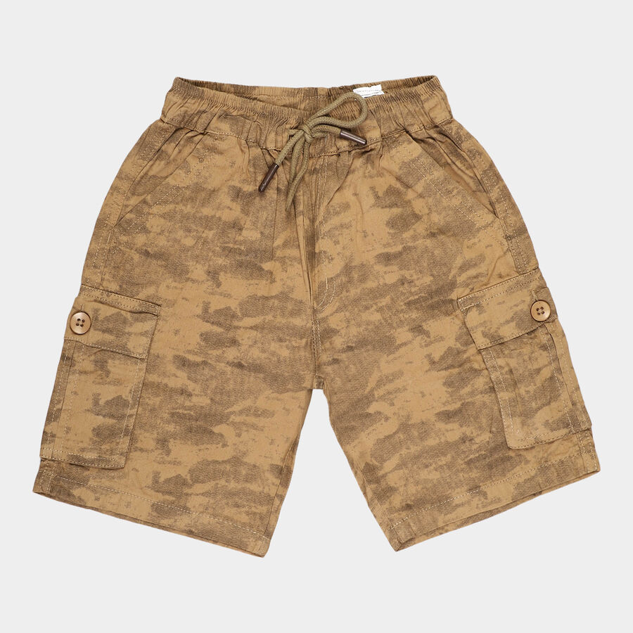 Boys Cotton Bermuda, Brown, large image number null