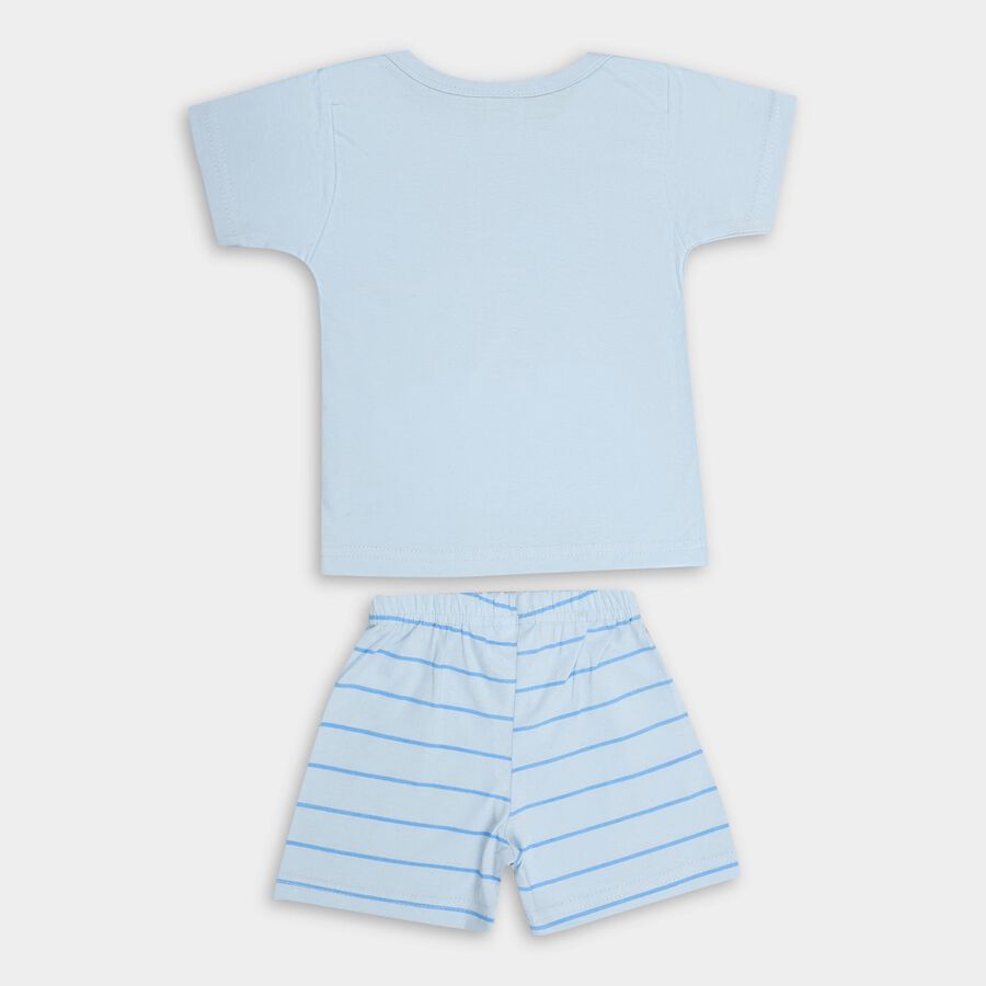 Infant Boys' 100% Cotton Baba Suit , Light Blue, large image number null
