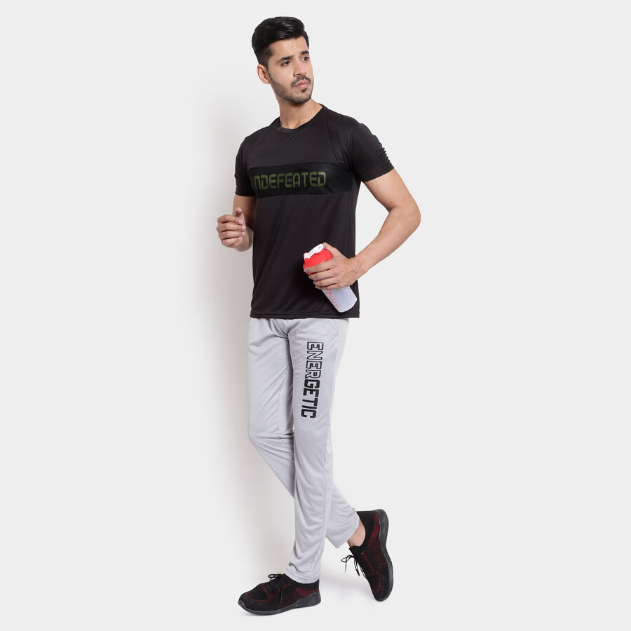 Placement Print Active Track Pants, Light Grey, large image number null