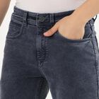 Men's Washed Indigo Slim Fit Jeans, Dark Blue, small