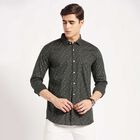 Cotton Casual Shirt, Dark Green, small image number null