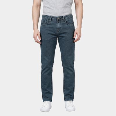 Men's Light Grey Slim Fit Stretchable Jeans