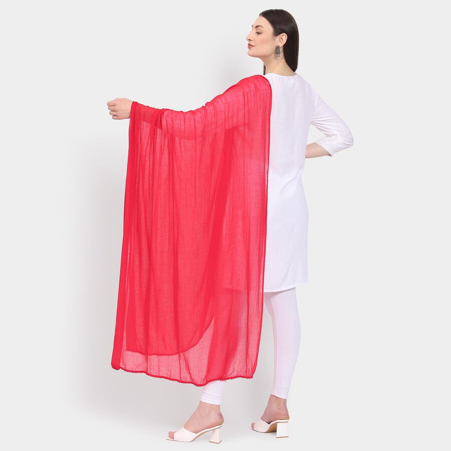 Ladies' Dupatta, Fuchsia, large image number null