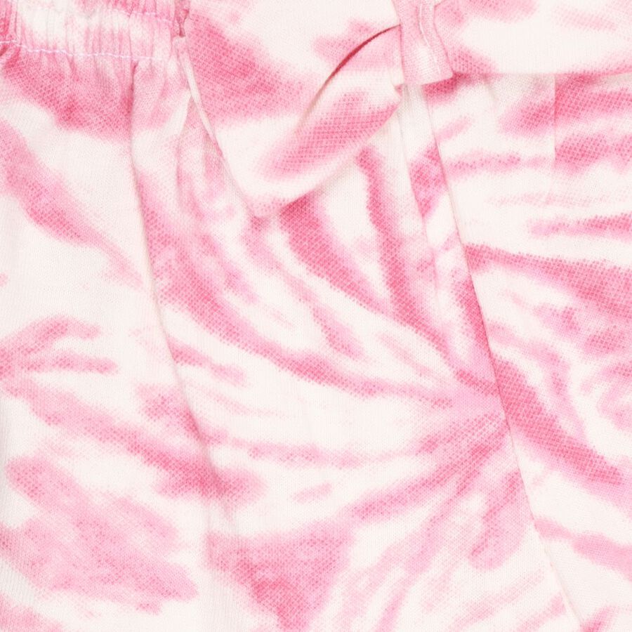 Infant Girl's Cotton Short Set, Pink, large image number null