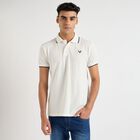 Men's Collared Half Sleeves T-Shirt, White, small image number null