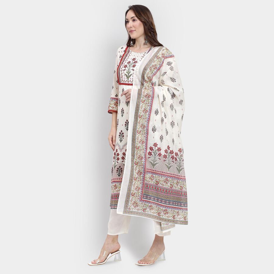 Ladies' Ethnic Set , ऑफ व्हाइट, large image number null