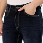 Men's Dark Indigo Skinny Fit Jeans, Dark Blue, small image number null